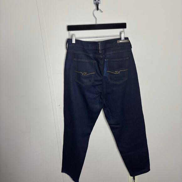 Velez Dark Wash No Distress Mom Jeans High Rise Women's Size 14 - Picture 7 of 12